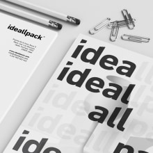 Ideallpack | Identidad. Projekt z dziedziny Br, ing i ident, fikacja wizualna, Projektowanie graficzne, Projektowanie opakowań i  Nazewnictwo użytkownika Javier Real - 24.05.2018