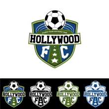 HOLLYWOOD FC LOGOTYPE COLOR 2018. Design, Publicidade, Design editorial, e Design de logotipo projeto de YHWH EDICIONES - 26.05.2018