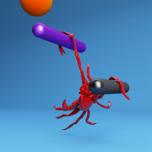 Ghost crabs https://www.instagram.com/acidrob/. Un proyecto de 3D y Animación 3D de rob_diseno - 28.05.2018