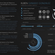 CURRICULUM. Projekt z dziedziny Grafika ed, torska i Projektowanie graficzne użytkownika Rubén Ganado González - 29.05.2018