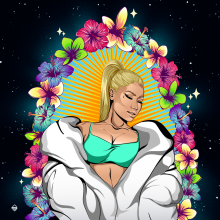 Rap Queen. Un proyecto de Ilustración tradicional, Moda, Ilustración vectorial e Ilustración digital de Elizabeth_Godoy - 01.06.2018
