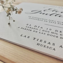 Wedding Cards - E&G. Un proyecto de Diseño gráfico de María Sanz Ricarte - 04.06.2018