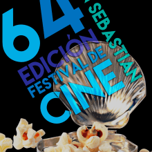 Carteles Concurso - 64 Edición Festival de cine de San Sebastián . Design gráfico, e Design de cartaz projeto de Carlos Escriche Bea - 04.06.2018