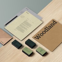 Woodland branding. Br, ing e Identidade, e Design gráfico projeto de Viktoriya Semenova - 06.06.2018