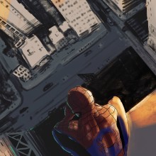 spider-man. Ilustração tradicional projeto de Carlos Perez - 07.06.2018