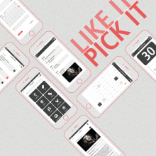 Pick It App. Design gráfico projeto de Liliana Serguera Pérez - 08.11.2017