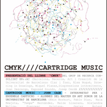 Póster para presentación - CMYK + Cartridge Music. Un proyecto de Diseño gráfico de Javier Rojas - 10.05.2018