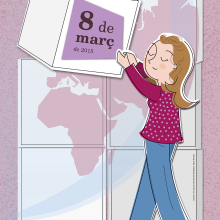 Día internacional de las mujeres. Un proyecto de Diseño de carteles de Alexia A. M. - 20.09.2015