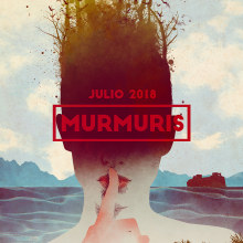 Cartel Festival Murmuris. Un proyecto de Ilustración tradicional y Música de Oscar Giménez - 19.06.2018