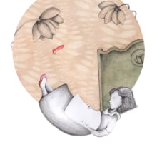 Ilustraciones para "Solo un pie descalzo". Ana María Matute. . Ilustração tradicional, Design de personagens, e Retoque fotográfico projeto de Ana Sánchez Tejedor - 14.05.2018