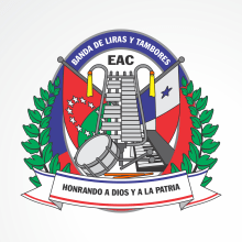 Escudo Banda Marcial EABC. Traditional illustration, and Vector Illustration project by Karlos Valero - 09.01.2016