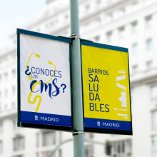 Campaña publicitaria "CMS" Centros Médicos de Salud de la comunidad de Madrid. Un proyecto de Diseño, Publicidad y Diseño de carteles de Grethel Balladares - 24.06.2018