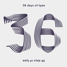 Numberism_36 Days Of Type #05. Un proyecto de Motion Graphics, Dirección de arte, Diseño gráfico y Lettering de Álvaro Melgosa - 05.07.2018