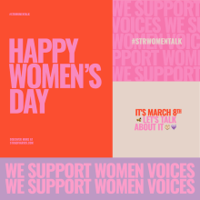 Women's Day. Art Direction, Graphic Design, T, and pograph project by Andrea Arqués - 03.08.2018