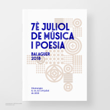 Festival de Música y Poesía (identidad corporativa). Un proyecto de Br, ing e Identidad, Diseño editorial, Diseño gráfico, Tipografía y Diseño de iconos de Toni Castro - 08.07.2018