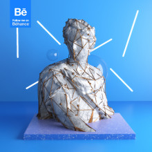 Follow me on Behance. Un proyecto de Diseño, Ilustración tradicional, Publicidad, 3D, Dirección de arte, Diseño gráfico, Animación 3D, Creatividad y Modelado 3D de Oscar Raúl Muñoz Portela - 10.07.2018