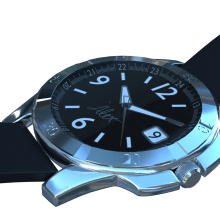 Reloj 3D. Jewelr, Design, and 3D Modeling project by Àlex Chiva Matamoros - 07.10.2018