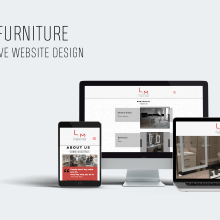 LM Furniture - Logotipo y Diseño Web/ Logo and Web Design. Un proyecto de Diseño, Diseño gráfico, Diseño Web y Diseño de logotipos de Stephanie Rojo - 07.06.2017