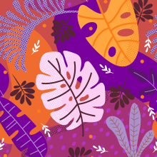 Mini.colección Jungla. Design, Pattern Design, and Vector Illustration project by Kropsiland - 07.14.2018