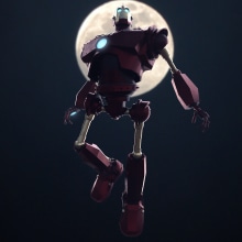 THR IRON GIANT _ IRONMAN. Design, 3D, Animation, 3D Animation, and 3D Modeling project by Billy Bologna - 07.15.2018