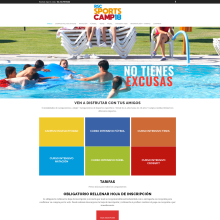 WEB SUMMER CAMP REEBOK SPORTS CLUB. Un proyecto de Diseño gráfico de José Manuel Piñón Cubero - 11.05.2018