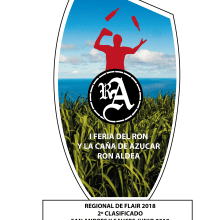Trofeos I Feria del Ron y la Caña de Azucar. Design gráfico projeto de Richard A. Diaz Jimenez - 10.06.2018