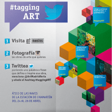 Cartel para proyecto #taggingArt. Design gráfico, e Design de cartaz projeto de Jesús Ángel Ciarreta Palacios - 24.04.2013
