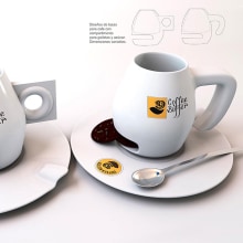 Coffee & Butter. Un proyecto de Diseño gráfico, Diseño industrial, Modelado 3D y Concept Art de Wladimir Cossio Vahos - 25.07.2018