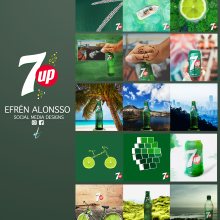 Social Media Designs - Pepsi / 7up. Graphic Design project by Alonsso Rivera - 07.25.2018