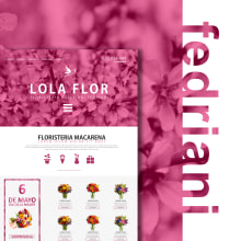 Diseño web Lola Flor Fedriani "Concept Home Page". Graphic Design, and Web Design project by frangranados - 03.17.2018