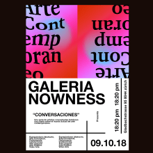 Poster Contemporary Art Gallery. Art Direction, T, and pograph project by Paul Guerrero Bustamante - 06.10.2018