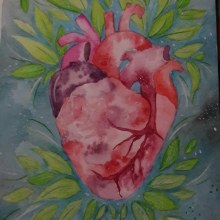 Corazón Floreciendo.. Design, Traditional illustration, Arts, Crafts, Fine Arts, Graphic Design, Painting, Paper Craft, Lettering, Creativit, Drawing, Concept Art, and Artistic Drawing project by Patt EscoR - 08.09.2018