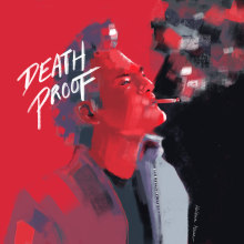 Death Proof Ein Projekt aus dem Bereich Traditionelle Illustration, Digitale Illustration und Porträtillustration von Helena Mena Zafra - 10.08.2018