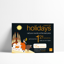  Holidays - Orange. Graphic Design project by Virginia Blanco Brime - 08.15.2018