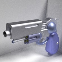Diseño en 3D : Réplica de Pistola "Emperor". Un projet de 3D de Ferran Acosta - 21.01.2018