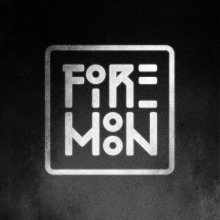 Logotipo banda de rock Fire-Moon. Br e ing e Identidade projeto de Antonio Mendez - 17.08.2017