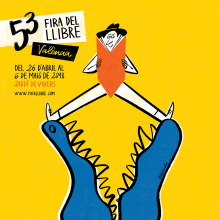 53 Valencia Book Fair Ein Projekt aus dem Bereich Traditionelle Illustration und Plakatdesign von Lalalimola - 26.04.2018