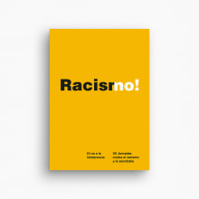 Racismo no!. Design projeto de Carmen Bustillo Bernaldo de Quirós - 24.08.2018