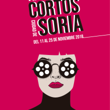 XX Certamen de Cortos de Soria. Un proyecto de Ilustración tradicional, Diseño gráfico y Diseño de carteles de inma caos - 24.08.2018