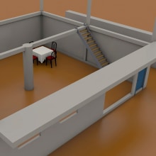 Casa en construcción (Primeras prácticas). Un proyecto de 3D de Marco Antonio Perez - 25.08.2018