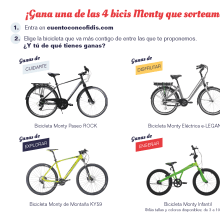 Cofidis - Sorteo Bicicletas. Un proyecto de Cop y writing de Teresa Sánchez Martínez - 01.04.2018