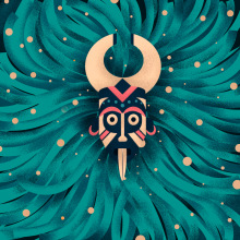 Shamans. Design, Graphic Design, Vector Illustration, and Drawing project by Adrián Balastegui - 08.28.2018