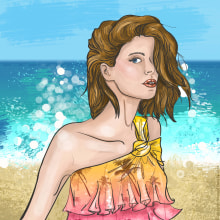 Summer_personal Project. Traditional illustration, Fashion, Vector Illustration, and Digital Illustration project by Carla Schirillo - 09.03.2018