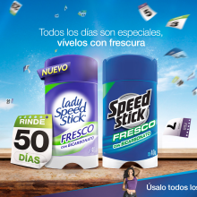 Speed Stick Guatemala. Design, 3D, Art Direction, Graphic Design, Product Design, Photo Retouching, and Product Photograph project by Christian Pithalua - 08.03.2015