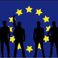 U2 Bandera UE. Un proyecto de Diseño gráfico e Ilustración vectorial de Carlos Mur Sabio - 04.09.2018