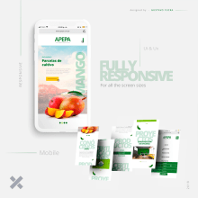 APEPA - Re Diseño de Web / Mobile - Frutos Orgánicos. Design, UX / UI, Web Design, and Web Development project by Gustavo Yucra - 09.06.2018