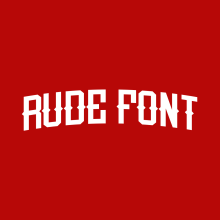 RUDE FONT (FREE). Un proyecto de Diseño gráfico y Tipografía de Miguel Nieto - 09.09.2018