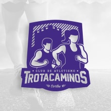 Club de atletismo Trotacaminos. Ilustração tradicional, e Design gráfico projeto de Iñaki Ray - 10.02.2018