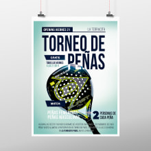 Carteles publicitarios para La Terracita Padel Club. Un proyecto de Diseño, Publicidad, Diseño gráfico y Marketing Digital de Esperanza Ros Cava - 09.09.2018
