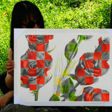 Cuadrícula (serie) grafito y lápiz de color. Un proyecto de Ilustración tradicional y Bellas Artes de Maria Peix - 29.01.2018